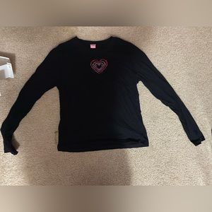 Black long sleeve with heart